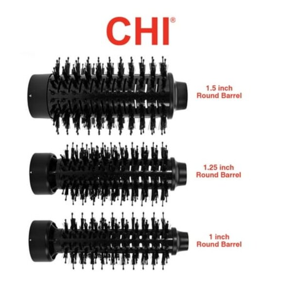 CHI 3-in-1 Round Blowout Brush, Hair Dryer Brush For Smooth, Frizz-Free Hair - Picture 3 of 4